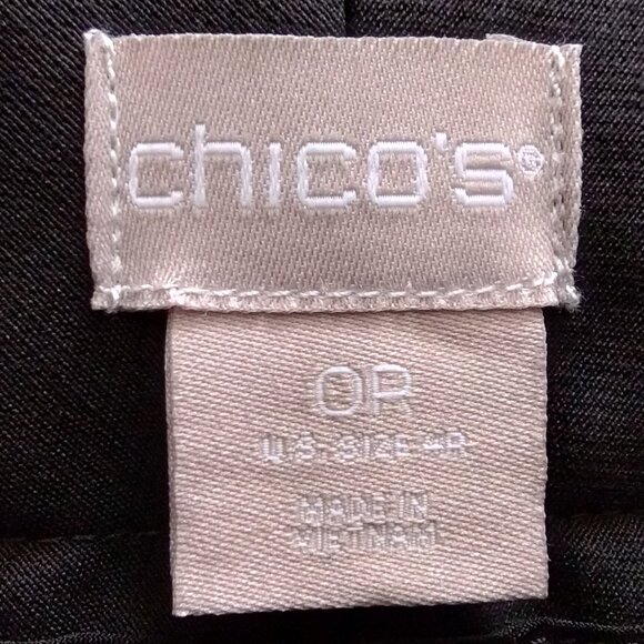 CHICO's Black Casual ANKLE PANT Sz 0 - Picture 5 of 5